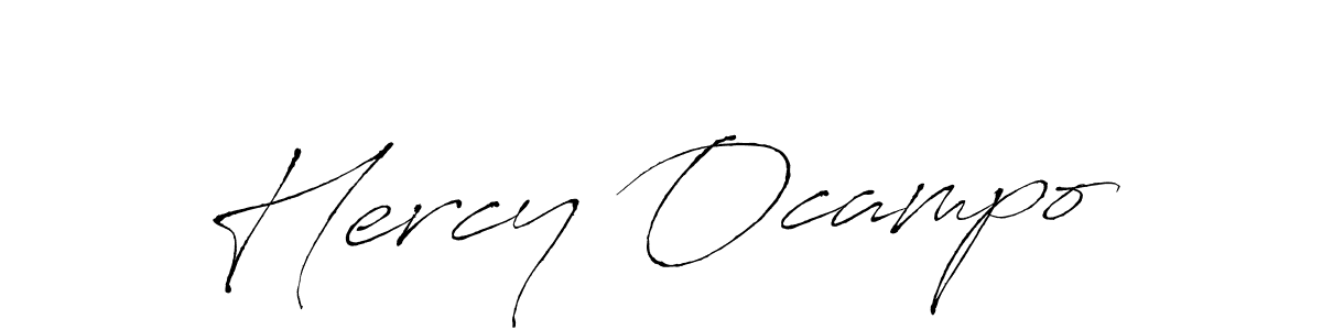 Design your own signature with our free online signature maker. With this signature software, you can create a handwritten (Antro_Vectra) signature for name Hercy Ocampo. Hercy Ocampo signature style 6 images and pictures png