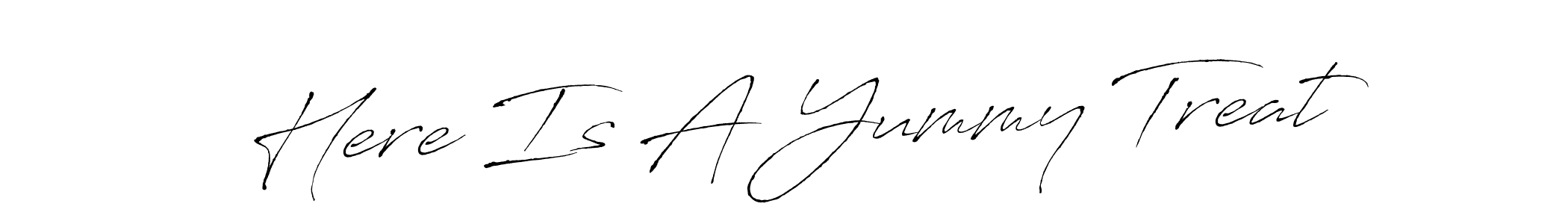 This is the best signature style for the Here Is A Yummy Treat name. Also you like these signature font (Antro_Vectra). Mix name signature. Here Is A Yummy Treat signature style 6 images and pictures png