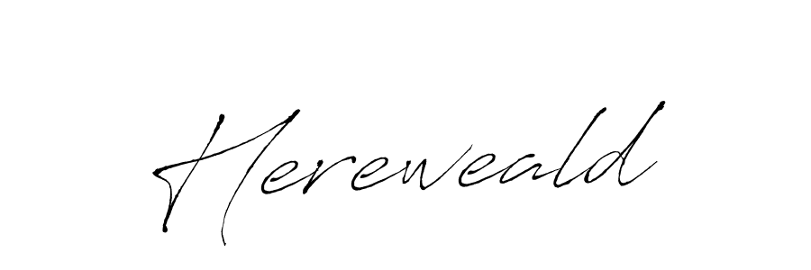 Hereweald stylish signature style. Best Handwritten Sign (Antro_Vectra) for my name. Handwritten Signature Collection Ideas for my name Hereweald. Hereweald signature style 6 images and pictures png