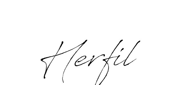 Antro_Vectra is a professional signature style that is perfect for those who want to add a touch of class to their signature. It is also a great choice for those who want to make their signature more unique. Get Herfil name to fancy signature for free. Herfil signature style 6 images and pictures png