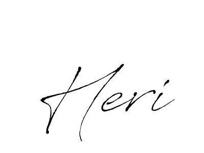 How to make Heri signature? Antro_Vectra is a professional autograph style. Create handwritten signature for Heri name. Heri signature style 6 images and pictures png