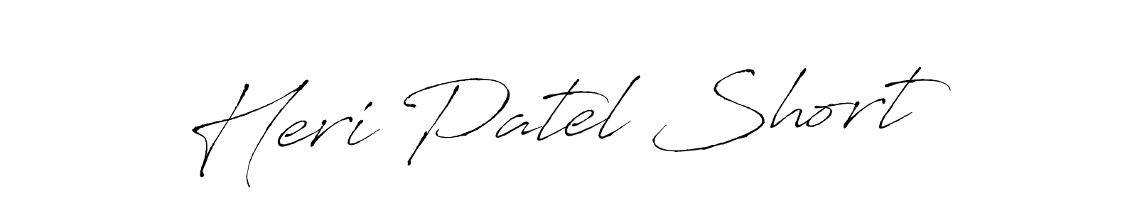 Design your own signature with our free online signature maker. With this signature software, you can create a handwritten (Antro_Vectra) signature for name Heri Patel Short. Heri Patel Short signature style 6 images and pictures png