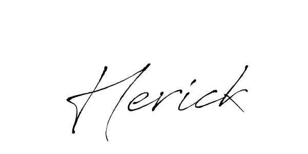 How to make Herick signature? Antro_Vectra is a professional autograph style. Create handwritten signature for Herick name. Herick signature style 6 images and pictures png