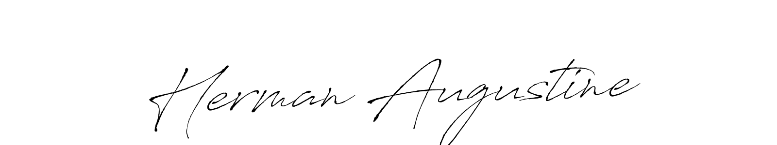 How to make Herman Augustine name signature. Use Antro_Vectra style for creating short signs online. This is the latest handwritten sign. Herman Augustine signature style 6 images and pictures png