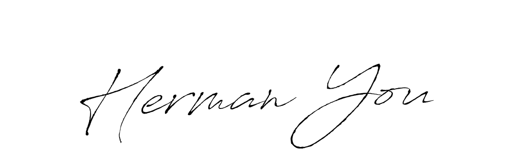 It looks lik you need a new signature style for name Herman You. Design unique handwritten (Antro_Vectra) signature with our free signature maker in just a few clicks. Herman You signature style 6 images and pictures png