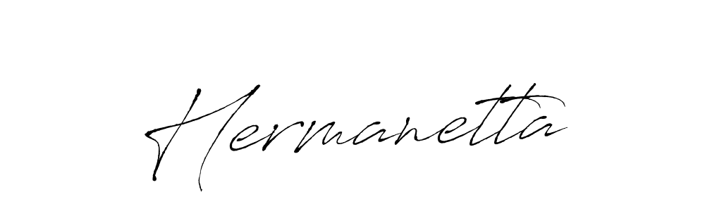 Create a beautiful signature design for name Hermanetta. With this signature (Antro_Vectra) fonts, you can make a handwritten signature for free. Hermanetta signature style 6 images and pictures png