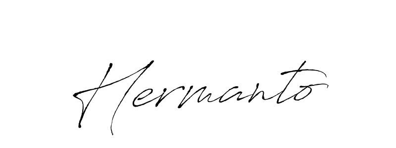 Similarly Antro_Vectra is the best handwritten signature design. Signature creator online .You can use it as an online autograph creator for name Hermanto. Hermanto signature style 6 images and pictures png