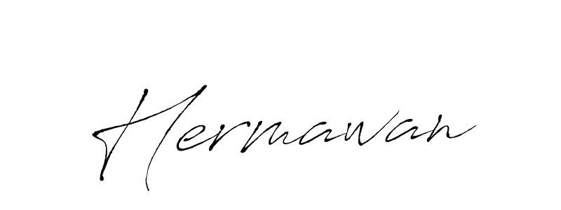 Create a beautiful signature design for name Hermawan. With this signature (Antro_Vectra) fonts, you can make a handwritten signature for free. Hermawan signature style 6 images and pictures png