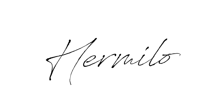 Hermilo stylish signature style. Best Handwritten Sign (Antro_Vectra) for my name. Handwritten Signature Collection Ideas for my name Hermilo. Hermilo signature style 6 images and pictures png