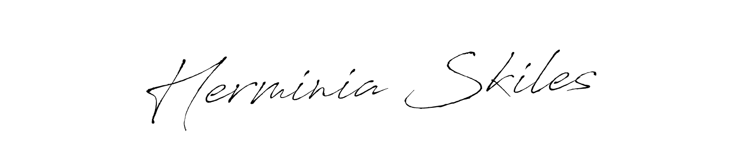 if you are searching for the best signature style for your name Herminia Skiles. so please give up your signature search. here we have designed multiple signature styles  using Antro_Vectra. Herminia Skiles signature style 6 images and pictures png