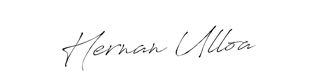 Make a beautiful signature design for name Hernan Ulloa. With this signature (Antro_Vectra) style, you can create a handwritten signature for free. Hernan Ulloa signature style 6 images and pictures png
