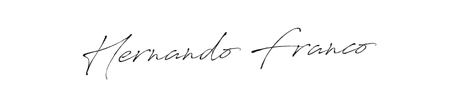 Hernando Franco stylish signature style. Best Handwritten Sign (Antro_Vectra) for my name. Handwritten Signature Collection Ideas for my name Hernando Franco. Hernando Franco signature style 6 images and pictures png