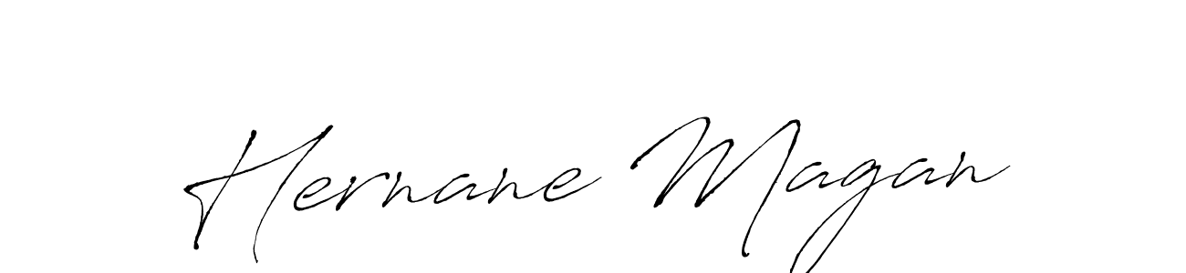 How to make Hernane Magan signature? Antro_Vectra is a professional autograph style. Create handwritten signature for Hernane Magan name. Hernane Magan signature style 6 images and pictures png