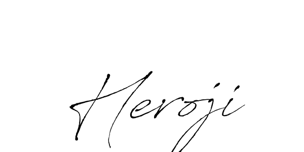 The best way (Antro_Vectra) to make a short signature is to pick only two or three words in your name. The name Heroji include a total of six letters. For converting this name. Heroji signature style 6 images and pictures png