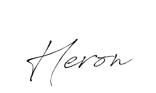 How to make Heron signature? Antro_Vectra is a professional autograph style. Create handwritten signature for Heron name. Heron signature style 6 images and pictures png