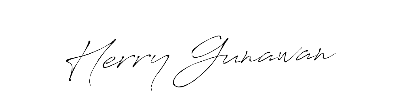 Antro_Vectra is a professional signature style that is perfect for those who want to add a touch of class to their signature. It is also a great choice for those who want to make their signature more unique. Get Herry Gunawan name to fancy signature for free. Herry Gunawan signature style 6 images and pictures png