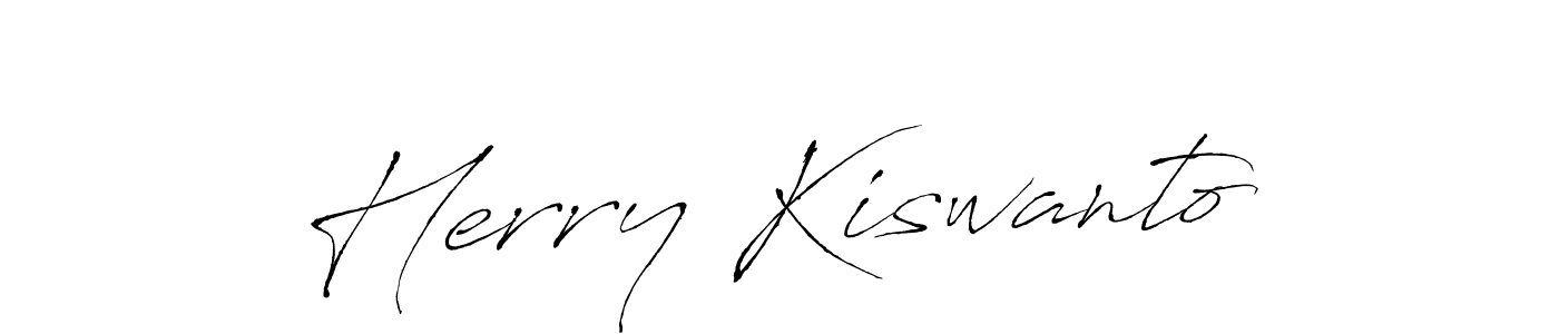 Make a beautiful signature design for name Herry Kiswanto. With this signature (Antro_Vectra) style, you can create a handwritten signature for free. Herry Kiswanto signature style 6 images and pictures png