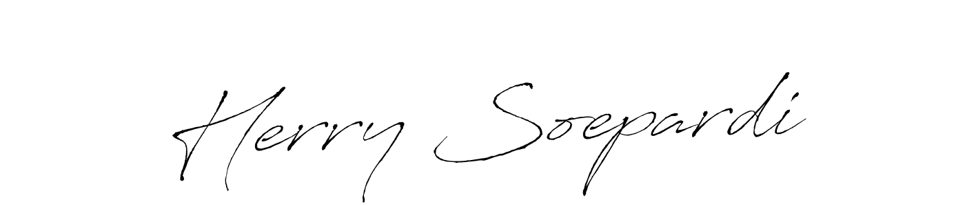 Make a beautiful signature design for name Herry Soepardi. With this signature (Antro_Vectra) style, you can create a handwritten signature for free. Herry Soepardi signature style 6 images and pictures png