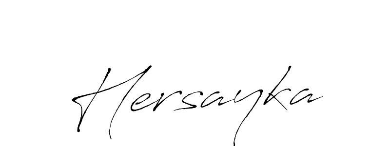 Create a beautiful signature design for name Hersayka. With this signature (Antro_Vectra) fonts, you can make a handwritten signature for free. Hersayka signature style 6 images and pictures png