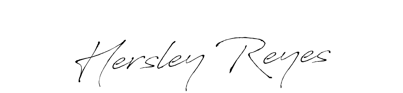 Also we have Hersley Reyes name is the best signature style. Create professional handwritten signature collection using Antro_Vectra autograph style. Hersley Reyes signature style 6 images and pictures png