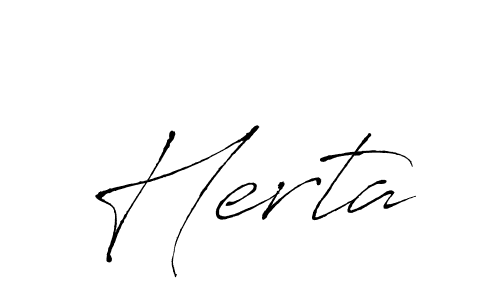 You should practise on your own different ways (Antro_Vectra) to write your name (Herta) in signature. don't let someone else do it for you. Herta signature style 6 images and pictures png