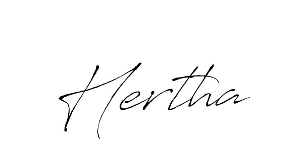 Antro_Vectra is a professional signature style that is perfect for those who want to add a touch of class to their signature. It is also a great choice for those who want to make their signature more unique. Get Hertha name to fancy signature for free. Hertha signature style 6 images and pictures png