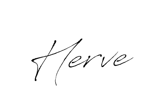 Use a signature maker to create a handwritten signature online. With this signature software, you can design (Antro_Vectra) your own signature for name Herve. Herve signature style 6 images and pictures png