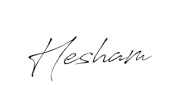 Hesham stylish signature style. Best Handwritten Sign (Antro_Vectra) for my name. Handwritten Signature Collection Ideas for my name Hesham. Hesham signature style 6 images and pictures png