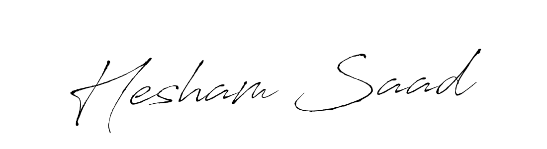 The best way (Antro_Vectra) to make a short signature is to pick only two or three words in your name. The name Hesham Saad include a total of six letters. For converting this name. Hesham Saad signature style 6 images and pictures png