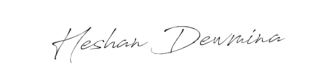 Make a beautiful signature design for name Heshan Dewmina. With this signature (Antro_Vectra) style, you can create a handwritten signature for free. Heshan Dewmina signature style 6 images and pictures png