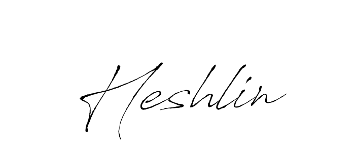 Make a beautiful signature design for name Heshlin. Use this online signature maker to create a handwritten signature for free. Heshlin signature style 6 images and pictures png
