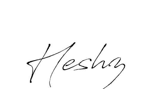 You should practise on your own different ways (Antro_Vectra) to write your name (Heshz) in signature. don't let someone else do it for you. Heshz signature style 6 images and pictures png