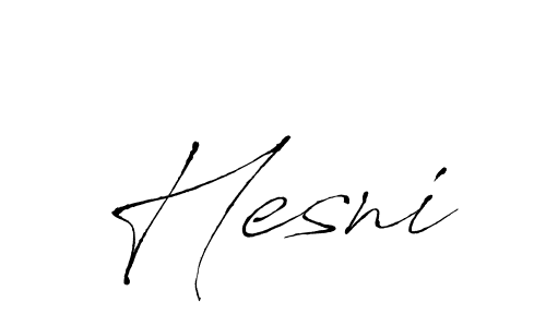 Create a beautiful signature design for name Hesni. With this signature (Antro_Vectra) fonts, you can make a handwritten signature for free. Hesni signature style 6 images and pictures png