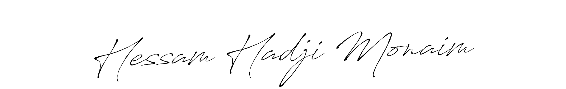 Also we have Hessam Hadji Monaim name is the best signature style. Create professional handwritten signature collection using Antro_Vectra autograph style. Hessam Hadji Monaim signature style 6 images and pictures png