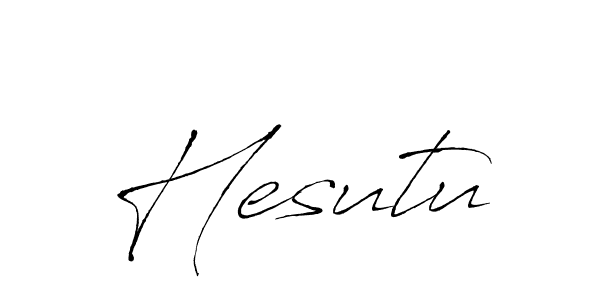 Make a beautiful signature design for name Hesutu. With this signature (Antro_Vectra) style, you can create a handwritten signature for free. Hesutu signature style 6 images and pictures png