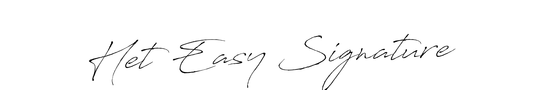 The best way (Antro_Vectra) to make a short signature is to pick only two or three words in your name. The name Het Easy Signature include a total of six letters. For converting this name. Het Easy Signature signature style 6 images and pictures png