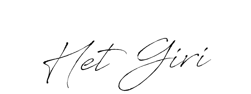 Also we have Het Giri name is the best signature style. Create professional handwritten signature collection using Antro_Vectra autograph style. Het Giri signature style 6 images and pictures png