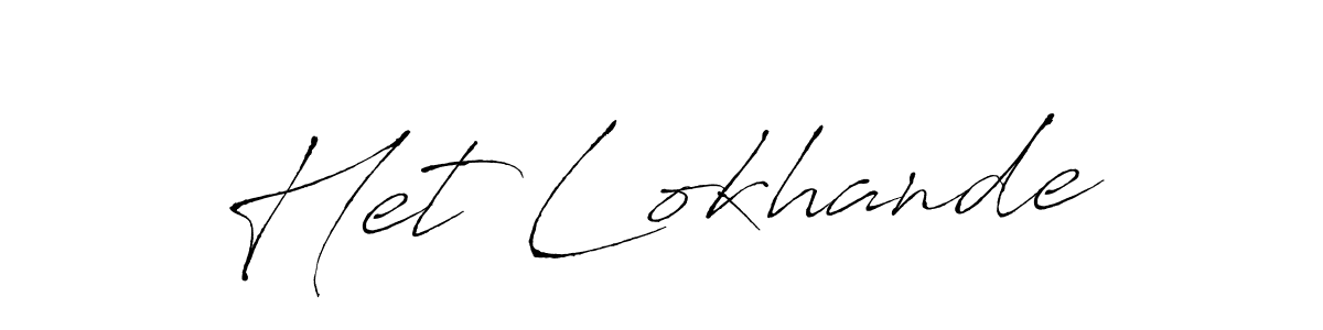 How to make Het Lokhande signature? Antro_Vectra is a professional autograph style. Create handwritten signature for Het Lokhande name. Het Lokhande signature style 6 images and pictures png