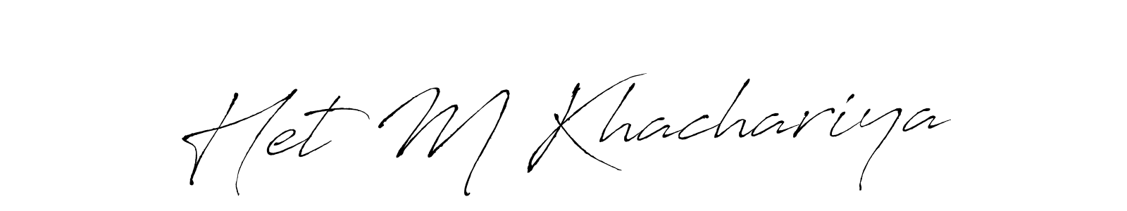 It looks lik you need a new signature style for name Het M Khachariya. Design unique handwritten (Antro_Vectra) signature with our free signature maker in just a few clicks. Het M Khachariya signature style 6 images and pictures png