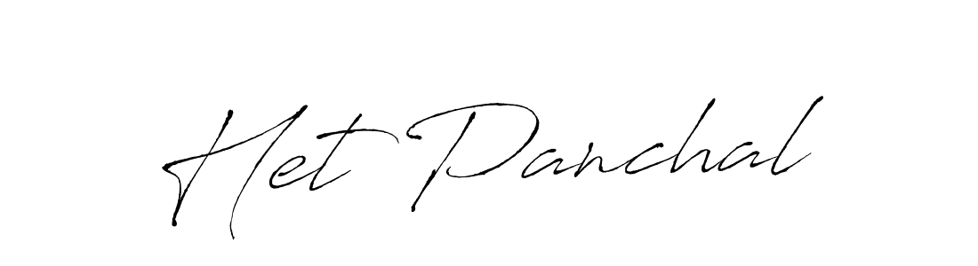 Create a beautiful signature design for name Het Panchal. With this signature (Antro_Vectra) fonts, you can make a handwritten signature for free. Het Panchal signature style 6 images and pictures png