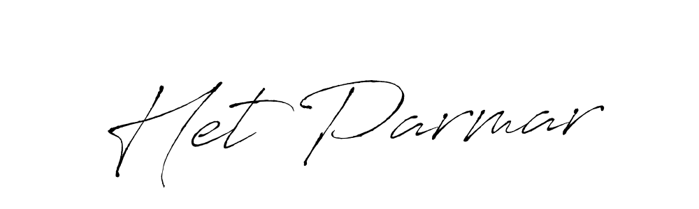 Make a beautiful signature design for name Het Parmar. With this signature (Antro_Vectra) style, you can create a handwritten signature for free. Het Parmar signature style 6 images and pictures png