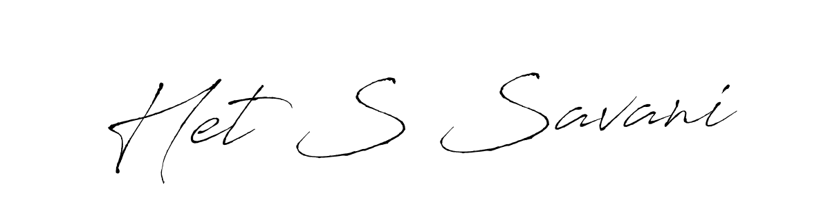 It looks lik you need a new signature style for name Het S Savani. Design unique handwritten (Antro_Vectra) signature with our free signature maker in just a few clicks. Het S Savani signature style 6 images and pictures png