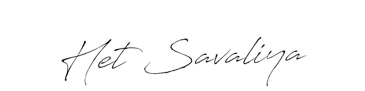 Also we have Het Savaliya name is the best signature style. Create professional handwritten signature collection using Antro_Vectra autograph style. Het Savaliya signature style 6 images and pictures png