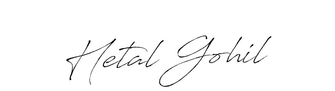 It looks lik you need a new signature style for name Hetal Gohil. Design unique handwritten (Antro_Vectra) signature with our free signature maker in just a few clicks. Hetal Gohil signature style 6 images and pictures png