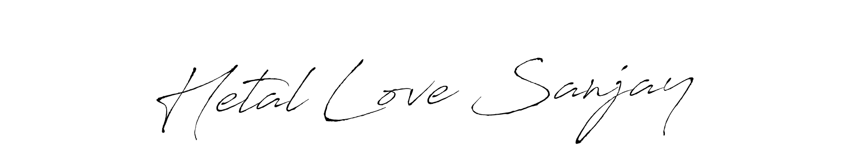 if you are searching for the best signature style for your name Hetal Love Sanjay. so please give up your signature search. here we have designed multiple signature styles  using Antro_Vectra. Hetal Love Sanjay signature style 6 images and pictures png