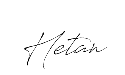 How to make Hetan signature? Antro_Vectra is a professional autograph style. Create handwritten signature for Hetan name. Hetan signature style 6 images and pictures png