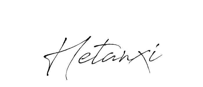 You should practise on your own different ways (Antro_Vectra) to write your name (Hetanxi) in signature. don't let someone else do it for you. Hetanxi signature style 6 images and pictures png