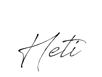 Heti stylish signature style. Best Handwritten Sign (Antro_Vectra) for my name. Handwritten Signature Collection Ideas for my name Heti. Heti signature style 6 images and pictures png