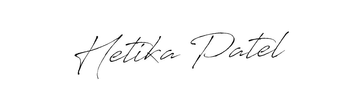 Hetika Patel stylish signature style. Best Handwritten Sign (Antro_Vectra) for my name. Handwritten Signature Collection Ideas for my name Hetika Patel. Hetika Patel signature style 6 images and pictures png