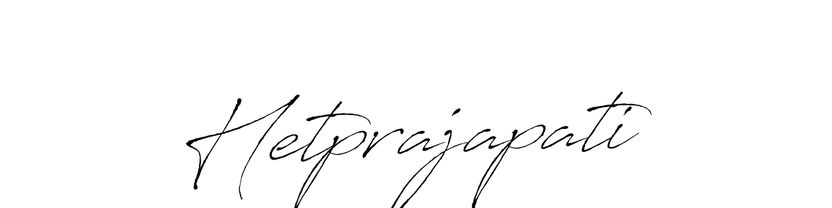 Also we have Hetprajapati name is the best signature style. Create professional handwritten signature collection using Antro_Vectra autograph style. Hetprajapati signature style 6 images and pictures png